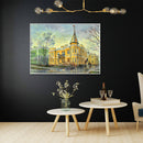 Full Round Drill Diamond Painting DIY European Building Rhinestone Poster