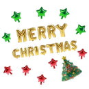 Merry Christmas Aluminum Film Foil Balloons Set Helium Wedding Decoration