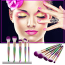 5pcs Purple Handle Makeup Cosmetic Brushes Set Powder Foundation Eyeshadow