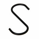 1 x 3" S-Shape Metal Hook---Black Y6J2