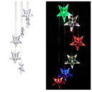 6LED Solar Powered Star Shape Wind Chimes Light Outdoor Garden Hanging Lamp