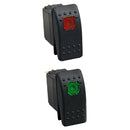 1 Pair 12V 20A / 10A 24V Car Boat 3Pin SPST Switch with Red and Green Light
