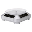 New Solar Showcase 360 Turntable Rotating Jewelry Watch Ring Display Stand