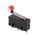 10Pcs Micro-Roller Lever Arm Open Close Limit Switch Kw12-3 Pcb Microswitch