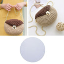 2 Sizes Set Plastic Canvas Round Grid for Cross Stitch Yarn Knit Bag Bottom