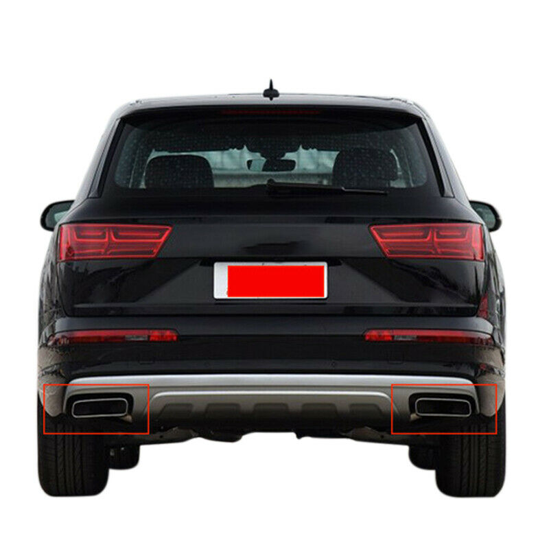 Stainless Steel Car Exhaust Pipe Tail Throat Decor Frame Trim Cover Liner A M8Q7