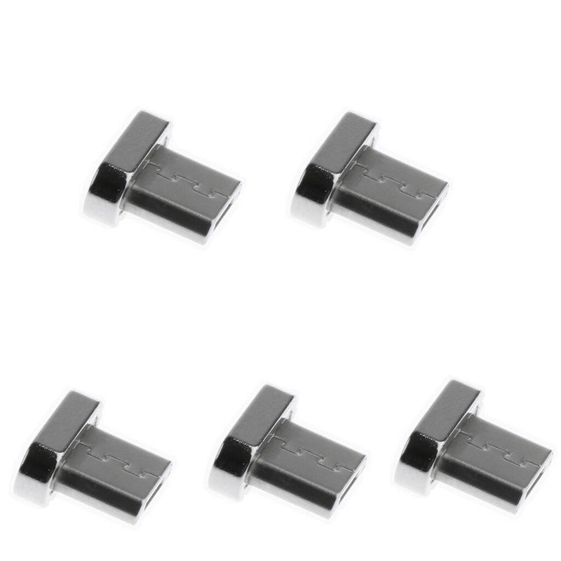5 Pack Micro USB Male Cord Magnetic Tip Charger Connector for Android Phone