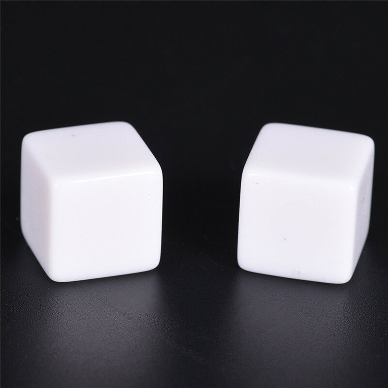 10pcs16mm blank white can write dice counting cubes square gaming dic ME
