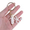 1Pcs needle medical box charm keychain key ring doctor nurse keyring key chai OZ