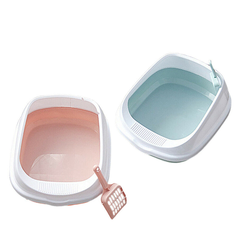 2Pcs 16'' Open Top Cat Litter Box Cats Litter Box