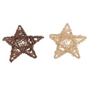42pcs 3cm 7cm Assorted Star Rattan Wicker Balls for Christmas Tree Hanging Decor