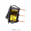 3 Pin 12V Car Round Rocker Dot Switch LED Light Toggle ON/OFF Switche Waterproof