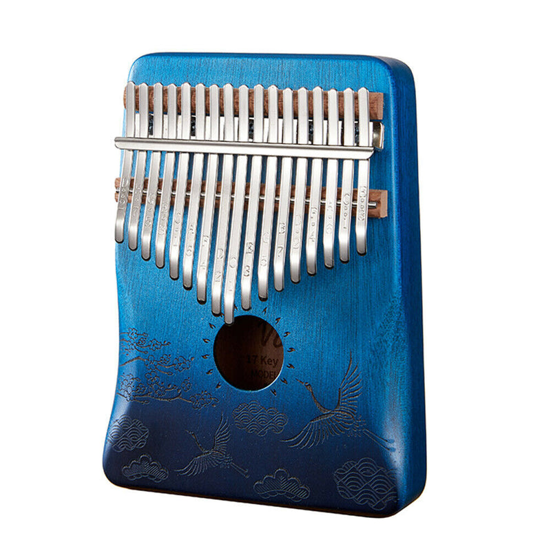 Mahogany Gradient Crane 17 Keys Kalimba Musical Instrument Wood Thumb Piano