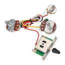 Electric Guitar Wiring Harness Prewired Kit 3 Way Toggle Switch 500K Pots 1T1V