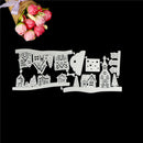 Delicate Chirtmas Houses Metal Cutting Dies Stencil Scrapbook Paper Cards Craft!