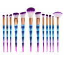 12pcs Loose Powder Foundation Blending Blush Eye Shadow Makeup Brushes Set A