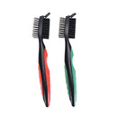 2 Side Brass Wires Nylon Golf Club Brush Groove Ball Cleaner Cleaning Tool Z
