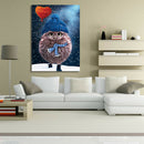 DIY 5D   Diamond Purple Pet Owl  Wall Stickers Painting Home Decor