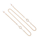 Non-slip Reading Glasses Chain Women Metal Ring Sunglasses Casual Punk Chain Kw