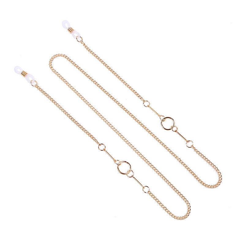 Non-slip Reading Glasses Chain Women Metal Ring Sunglasses Casual Punk Chain Kw