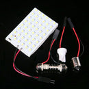 48SMD 3528 LED Lamp Panel BA9S T10 Festoon Car Interior Led Lights White Do Z3N1