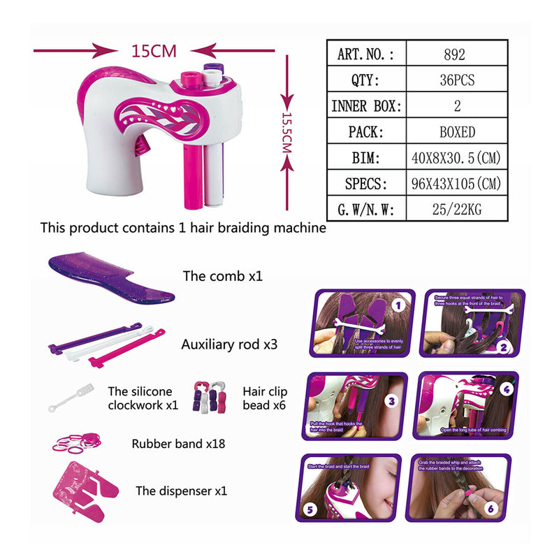 Automatic Electric Hair Braider Machine, Hair Styling DIY Convenient Twist Braid