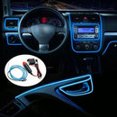 Blue 5M Car LED Wire Light Lamp Strip Interior Atmosphere Decor Light DC 12V AU
