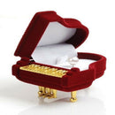 Velvet Piano Ring Box Earring Pendant Jewelry Treasure Wedding Gift F2Y7