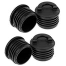4Pack Plastic Universal Boat Scupper Stopper Bungs Drain Holes Plugs Black