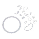 15pcs Metal Parachute Cutting Dies Stencil for DIY Scrapbooking Craft Decor