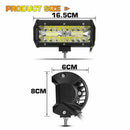 7 Inch 400W Led Work Light Bar Flood Spot Combo Offroad Truck Driving Fog L