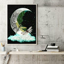 5D DIY Full Drill Diamond Painting Moon Embroidery Mosaic Craft Kits Decor