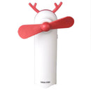 Cartoon Deer USB Rechargeable Handheld Small Fan Mini Portable Fan (1pc) A