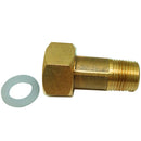 Water Tank Garden Hose Adapter, Brass Bulkhead Tank Fittings, 1/2'' Female 3/4''