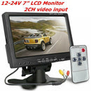 12V-24V 7 inch TFT LCD Color HD Monitor for Car CCTV Reverse Rear View Back