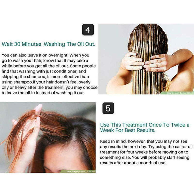 Castor Oil for Growth Hair Eyebrow& Eyelash Eye Brow& Lash 100% Natural Organic.