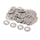 100 Pieces Metal Round Type Keyhole Shelf Brackets Hangers for Picture Frame