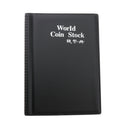 120 Grids Coins Souvenir Coins Currency Collector PU Album Book  Black