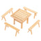 Wood Disassembly Crafts Kits Nut Hand-assembled Tenon Chair Toys Age 3+