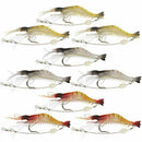 Soft Lures Shrimp Bait Set, Freshwater/Saltwater, Trout Bass Salmon, 9 Piec