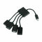 4 Port Micro USB Power Charging OTG Hub Cable For Android Tablet