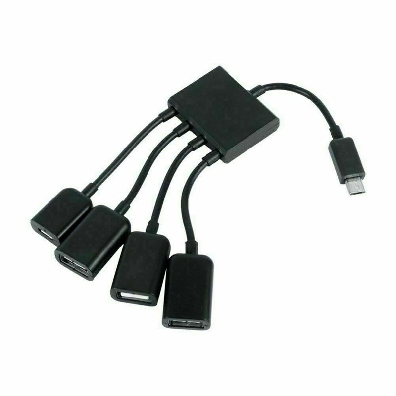 4 Port Micro USB Power Charging OTG Hub Cable For Android Tablet