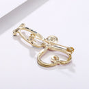 Fashion Love Heart Stethoscope Enamel Brooch Badge Pin Lapel Jewelry DecoraSEAU