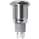 19mm Self Locking Blue LED 24V Stainless Steel Push Button Switch SPDT