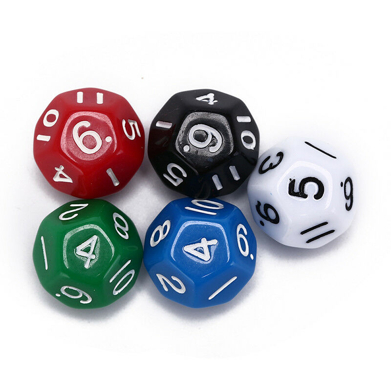 1pc acrylic 12 sided die multiple sided dice for funny party club playing gam ES