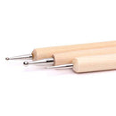 3x Stainless Steel Ball Styluses Tool Set For Embossing Pattern Clay Sculpting