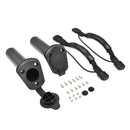 2pcs Durable Kayak Carry Handle & 2pcs Boat Fishing Rod Pole Holder with Cover