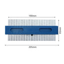 2 Pieces Metal Contour Gauge with Angle Connector Profile Gauge Shape Dupli
