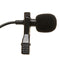 Lavalier Lapel Clip-on Microphone for Smartphones PC Audio Recording Black