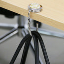 Table Foldable Handbag Bag Rhinestone Crown Hanger Handbag Hook Holder, Sil R4A9